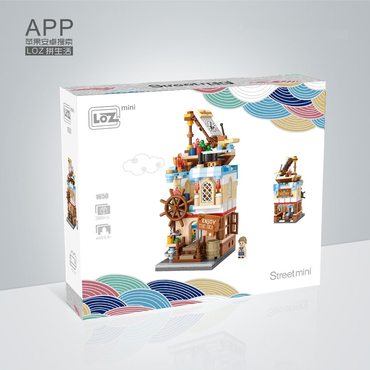 LOZ DIY educational mini building block toys - Sailing house 380pcs