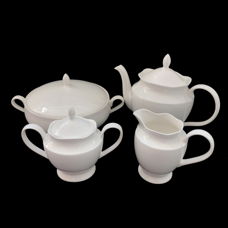 Hassan coffee cup and saucer pot set ceramic bowl pot milk jug sugar bowl set ceramic coffee utensils teapot