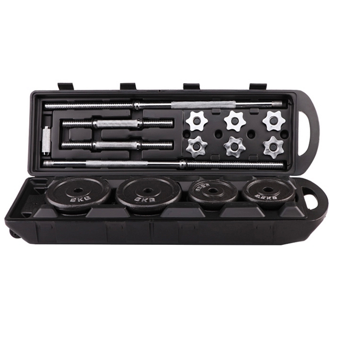 50kg Black Paint Dumbbell Set