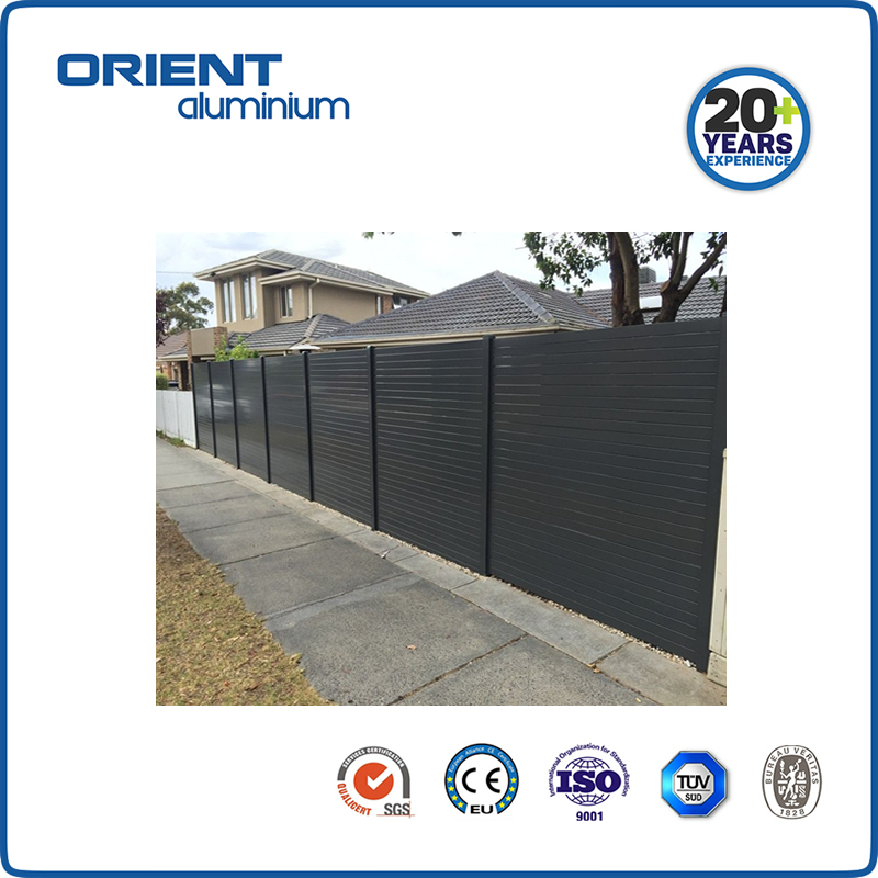 Orient Customized Decorative Garden Aluminum Metal Outdoor Privacy Fence