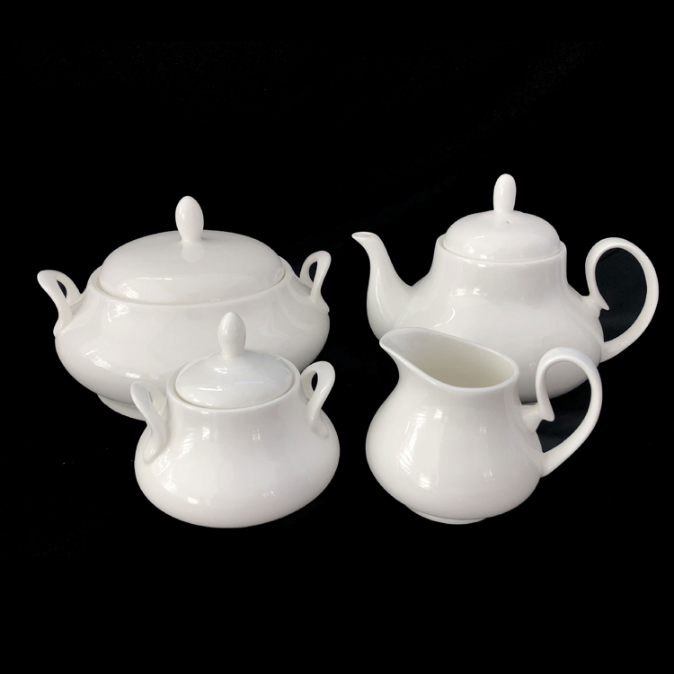 Ceramic pot set ceramic milk jug sugar bowl set ceramic coffee utensils teapot