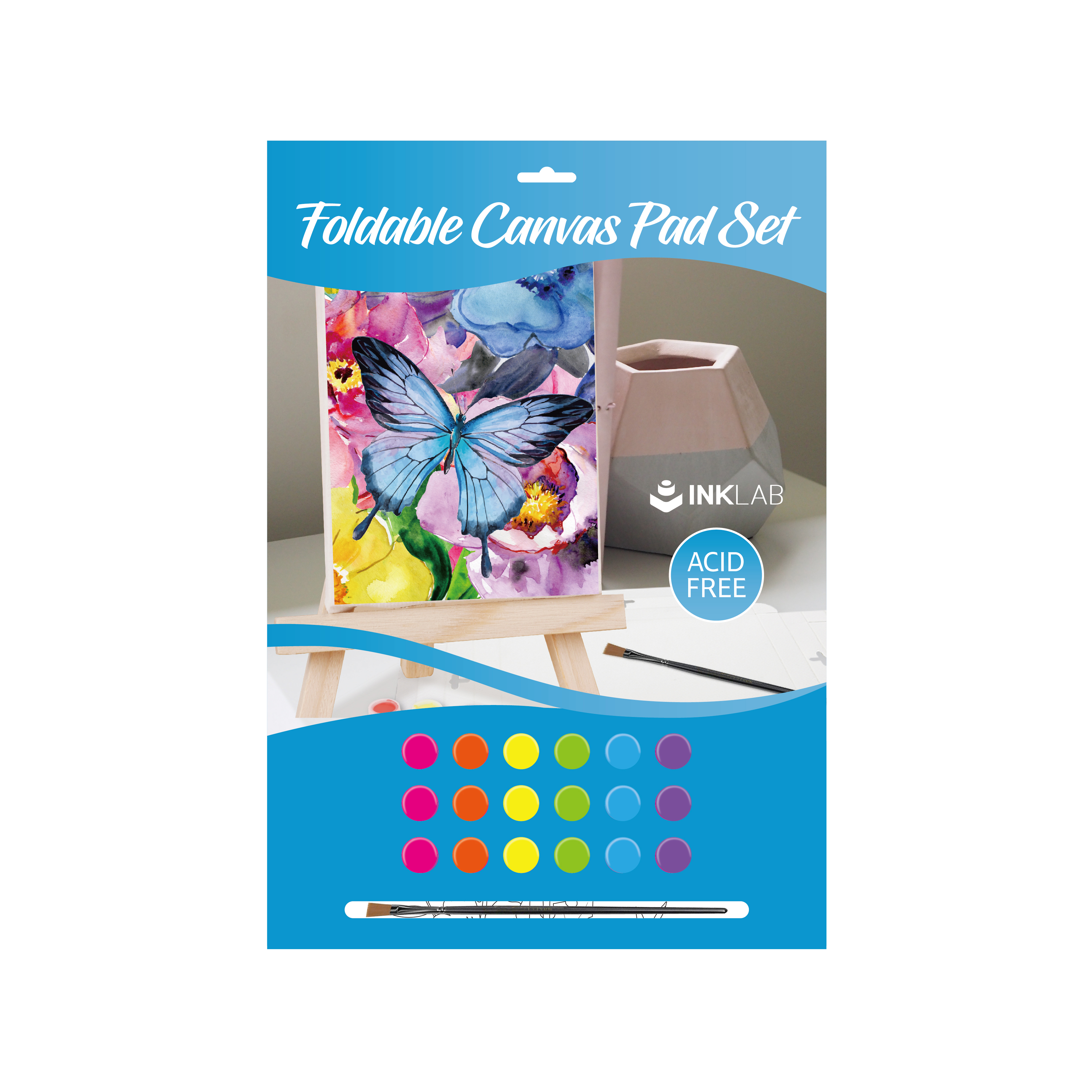 Foldable canvas pad set