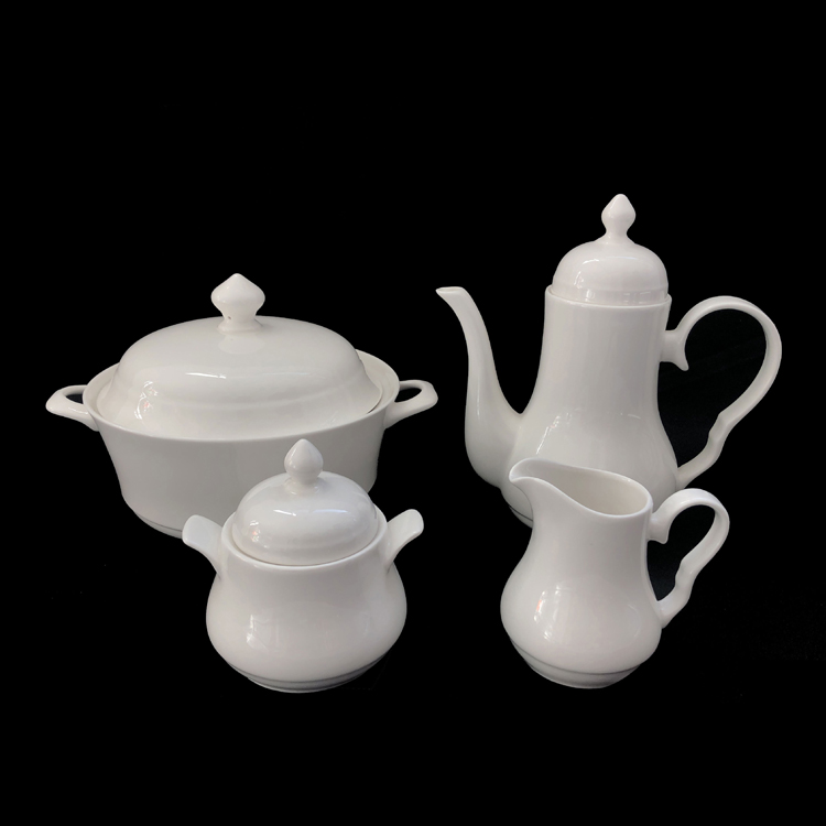 Rich coffee pot set ceramic bowl pot milk jug sugar bowl set ceramic coffee utensils teapot