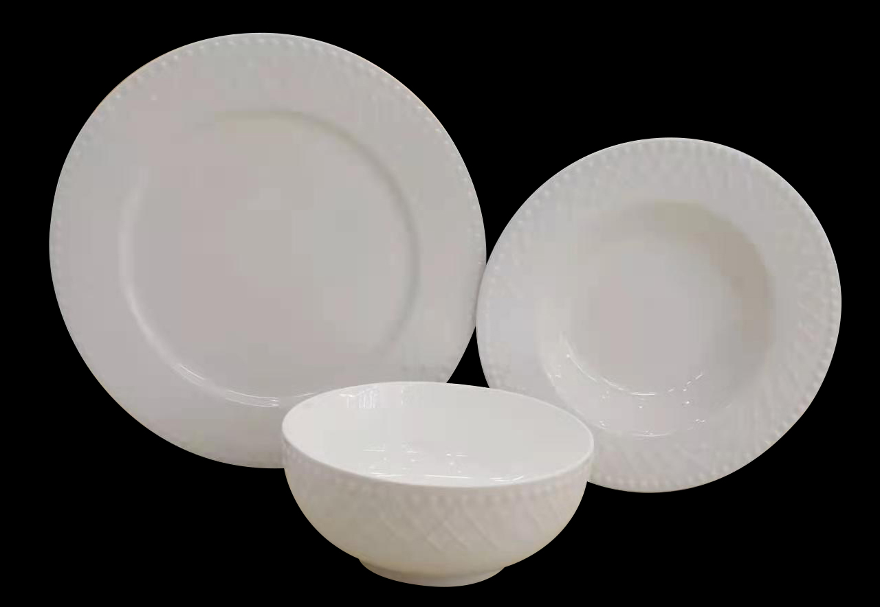 Embossed New Bone China