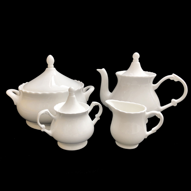 Ceramic pot set ceramic milk jug sugar bowl set ceramic coffee utensils teapot