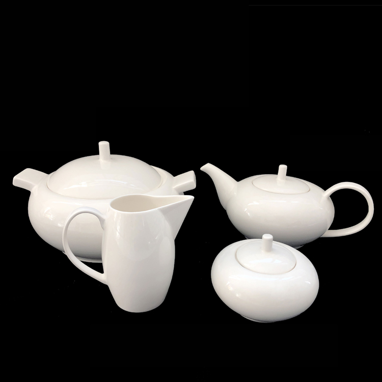 Ceramic teapot, milk jug, sugar bowl, coffee set, tableware