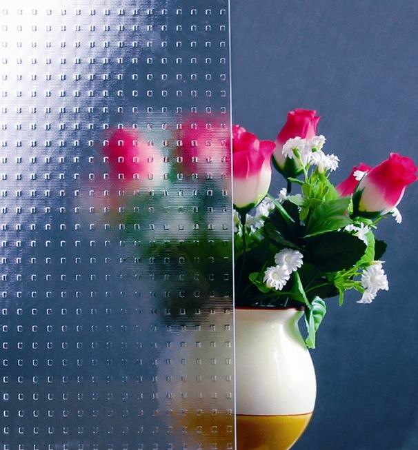 Rider 3mm matrix figured patterned rolled embossed glass