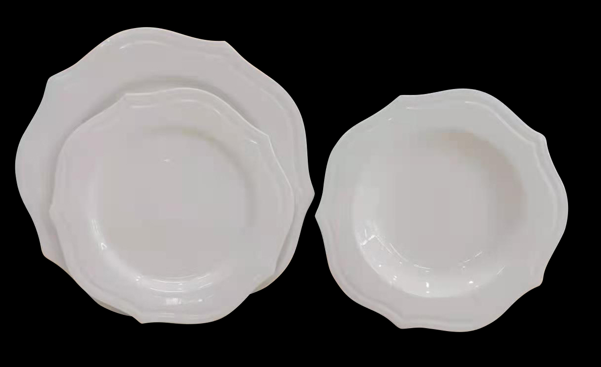 Embossed new bone china