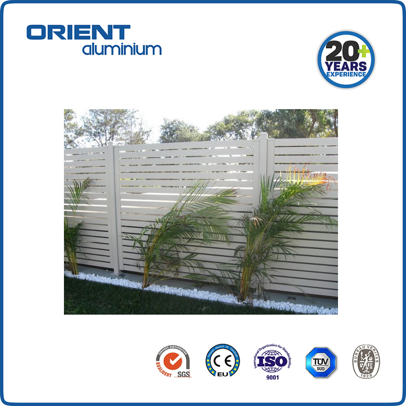 Orient Horizontal Gate Use Aluminum Slat Fence