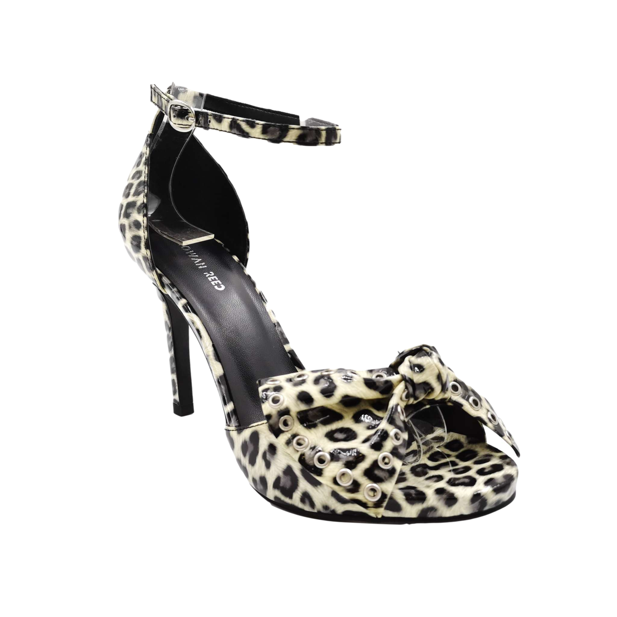 Fashion Leopard Leathwe Women High Heel Sandal Shoes