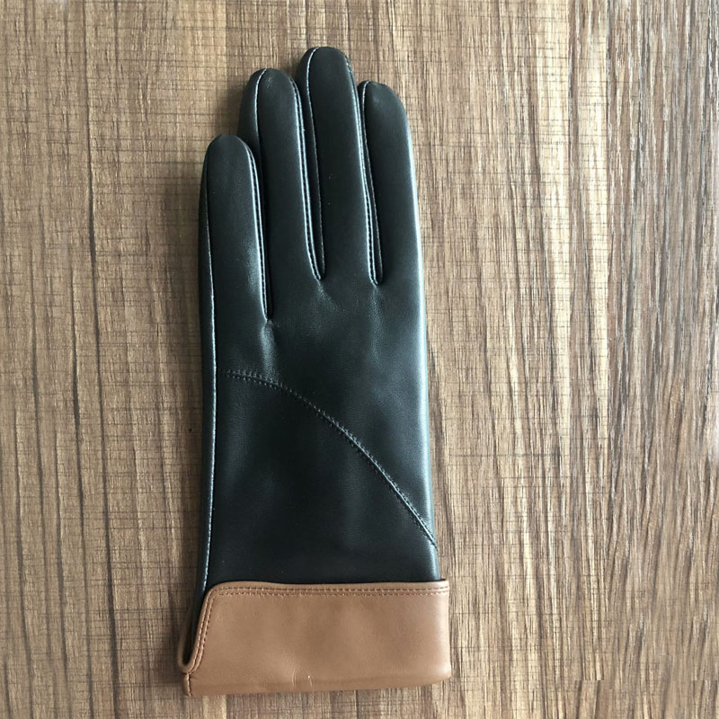 Women's classical fashion sheepskin leather gloves