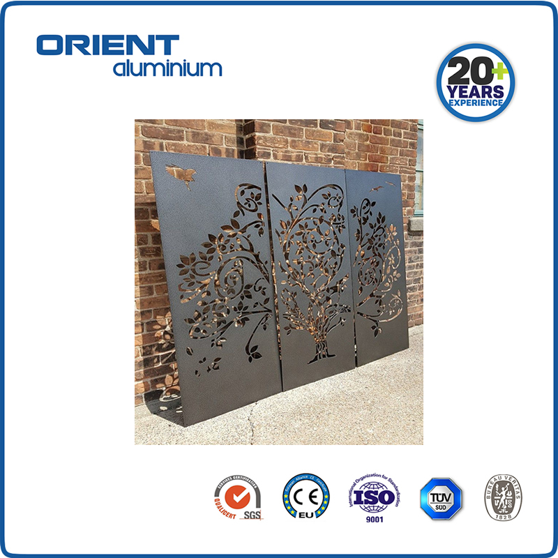 Exterior Aluminum Fence Decorative Laser Cut Wall Panel