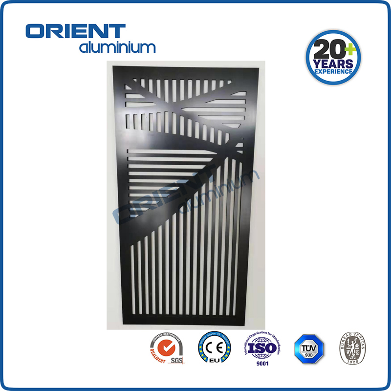 Recycled materials Plastic wood composiets WPC garden screen for house decoration