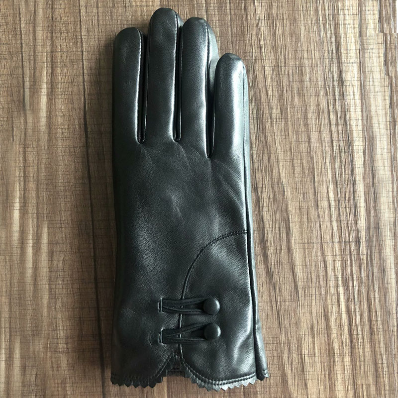 women's classical fashion sheepskin leather gloves