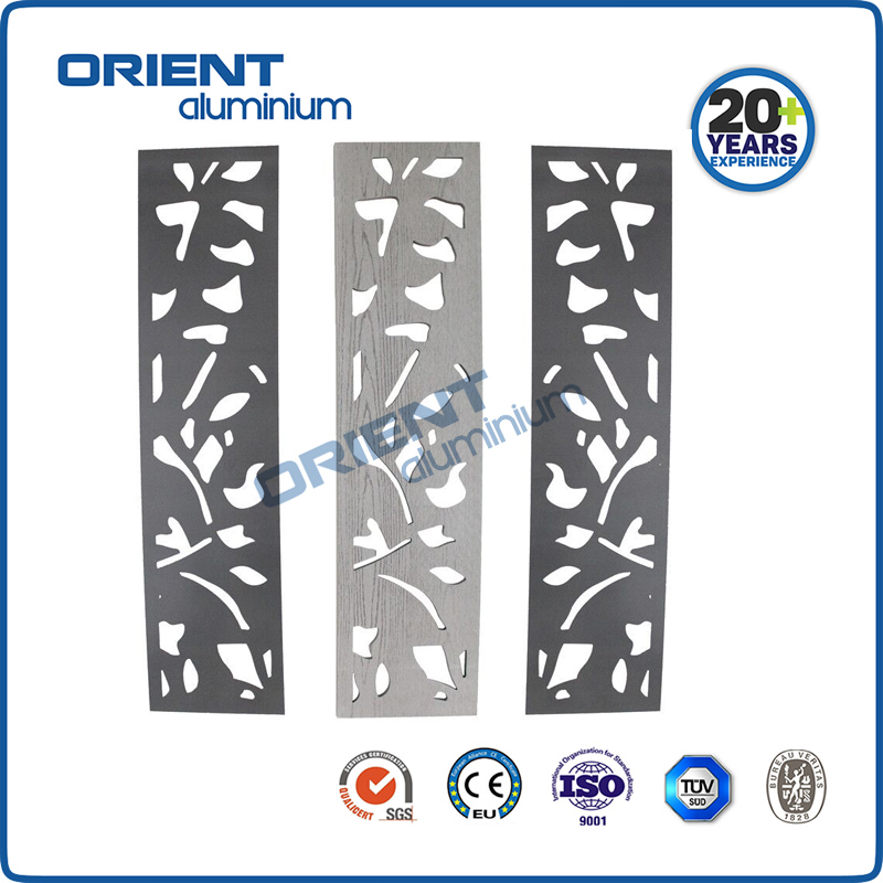 PVC foamed decorative screen CNC carved wpc screen