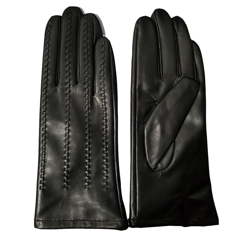 women's classical fashion sheepskin leather gloves