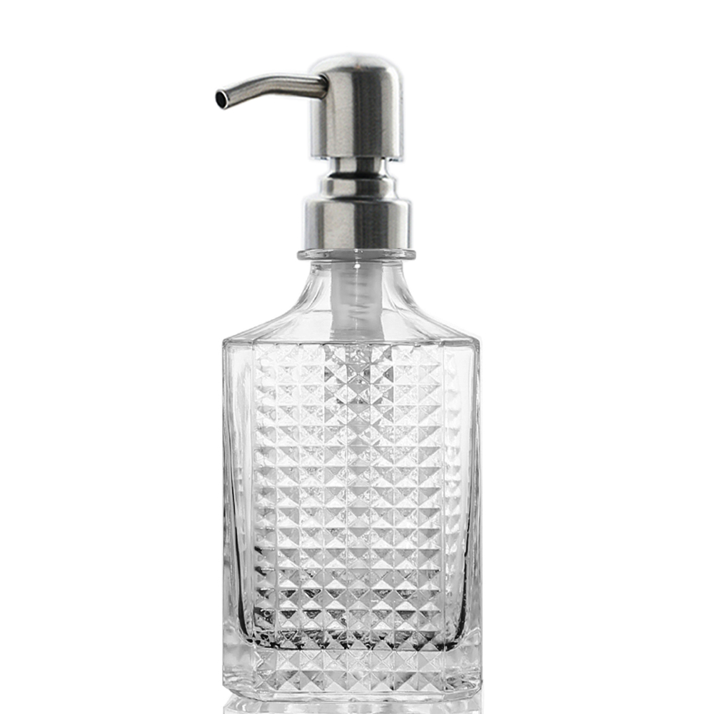 Glass soap dispenser