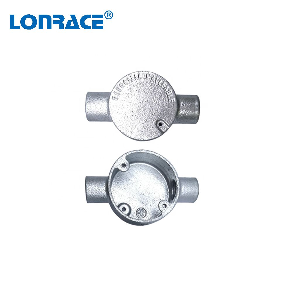 BS Conduit Through (2 Way) Circular Box