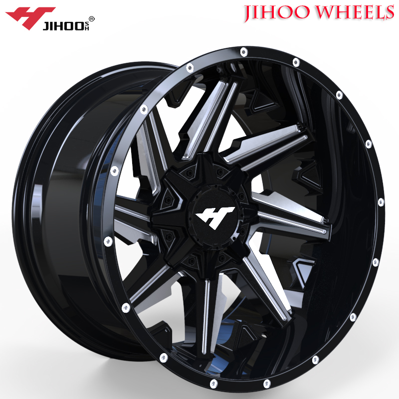 0AS9993 24 inch 22 inch 20 inch wheel rim for car offroad alloy wheel auto aluminum alloy wheel rims with5/6/8/*127-180 Jihoo Wheels