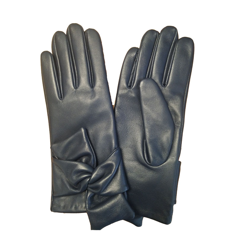 Women's classical fashion sheepskin leather gloves