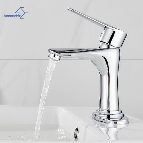 Unique Design Best Taps Faucet Single Mixer Bathroom Brass Square Design Wash Hand Basin Water Tap Manufacturer