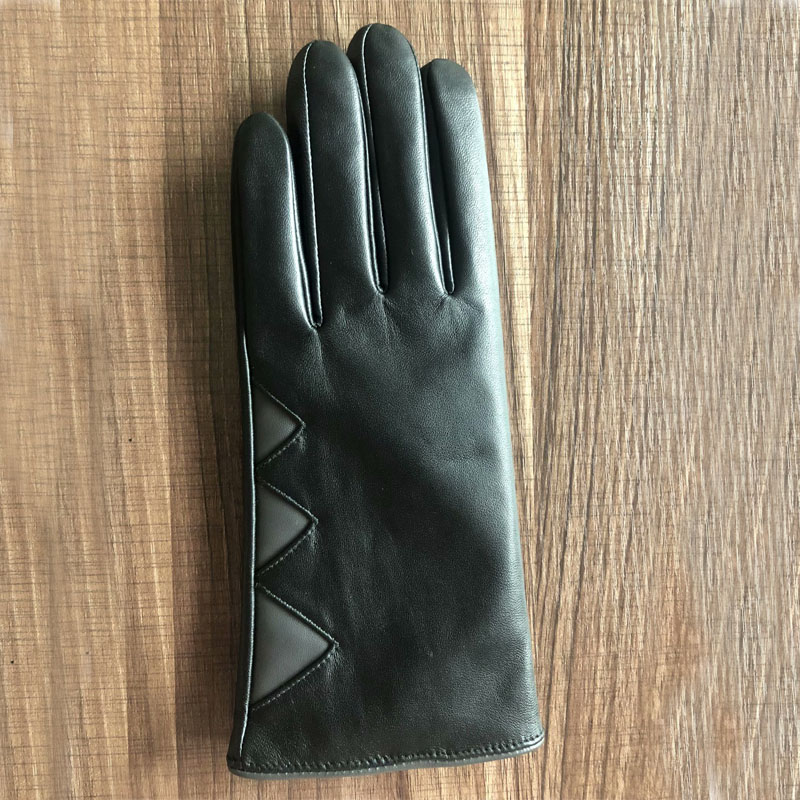 women's classical fashion sheepskin leather gloves