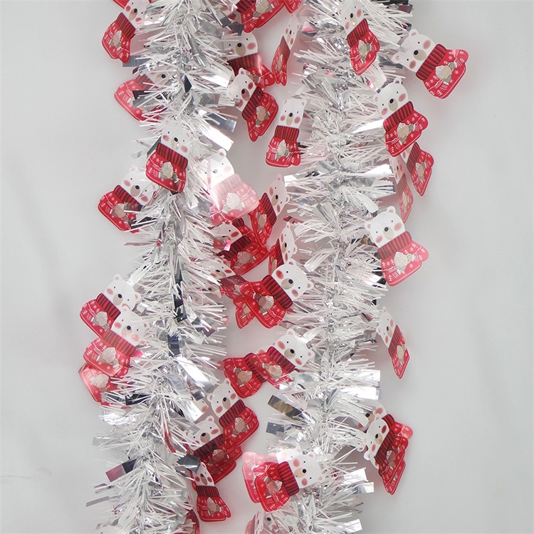 Christmas Festival Decorations Shiny Hanging PET Tinsel