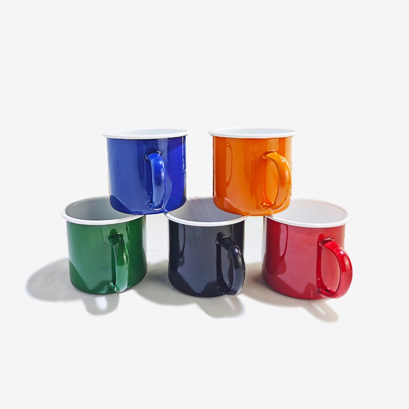 1 pcs MOQ Enamel milk camping mug coffee turkish coffee cups
