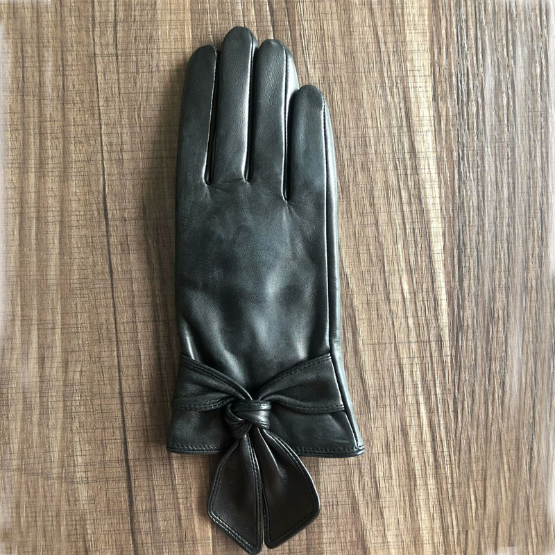 women's classical fashion sheepskin leather gloves