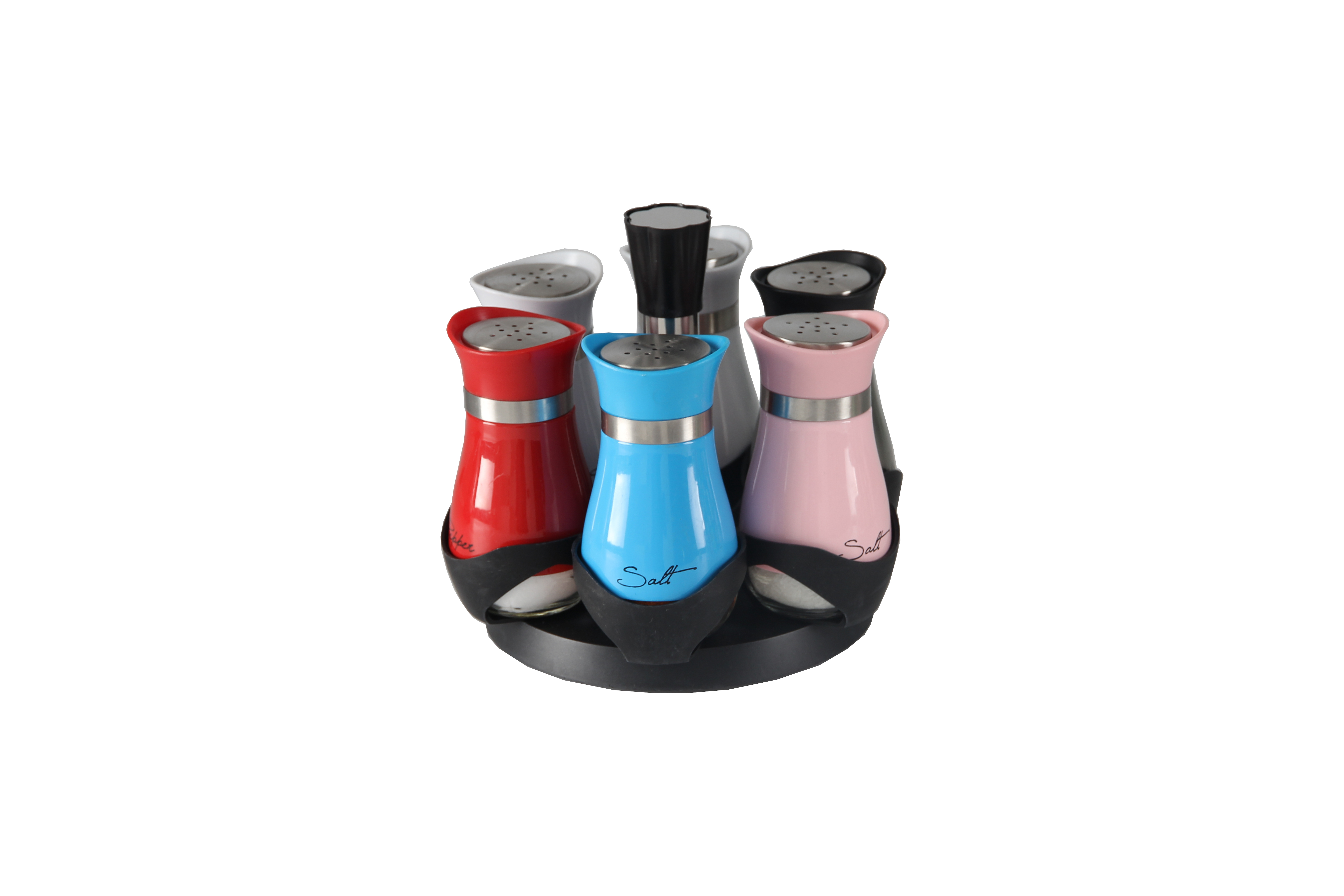 !6pcs 12pcs spice jar set with the bottle metalled
