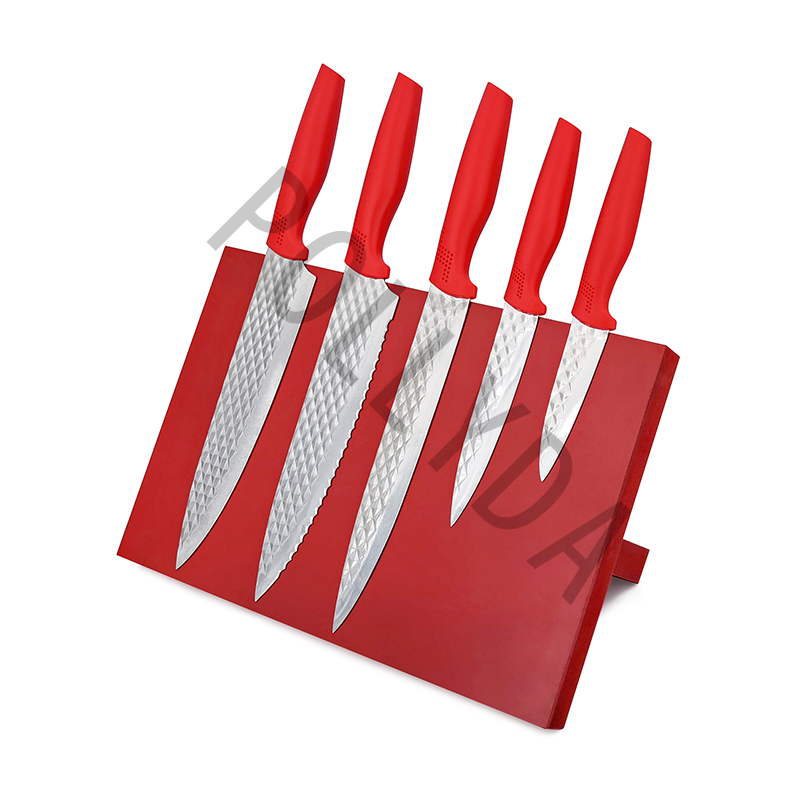 6-piece diamond embossing knives set kitchen knife WJ0211-6S