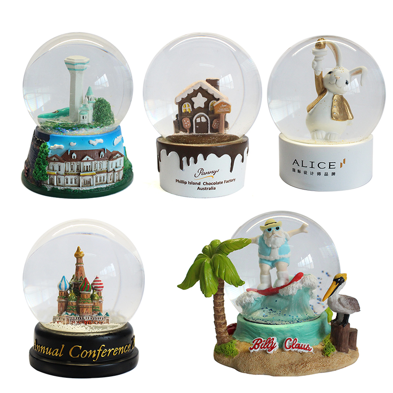 Resin snow globe series products