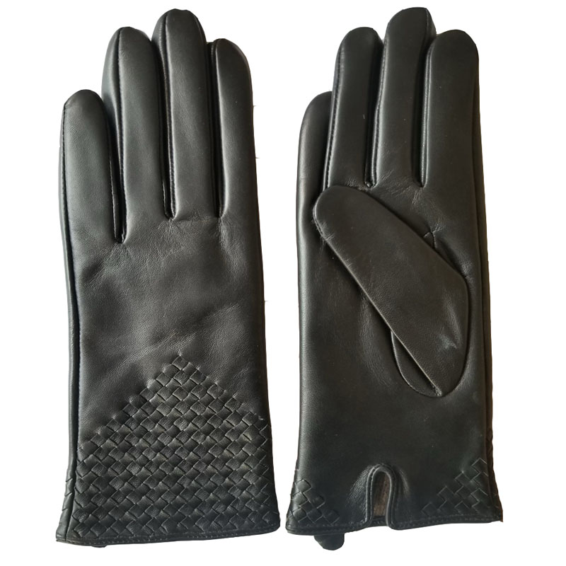 Women's classical fashion sheepskin leather gloves