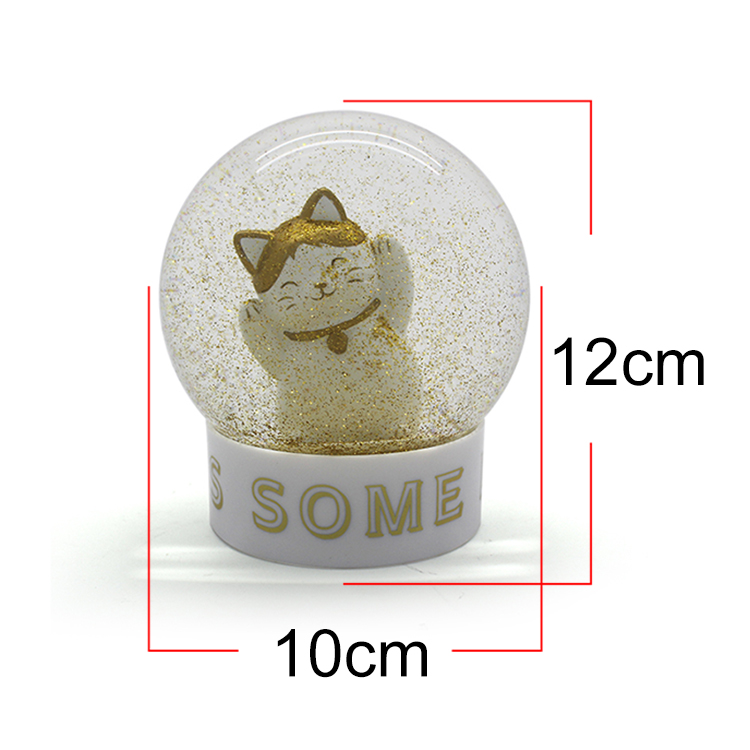 Cat snow globe