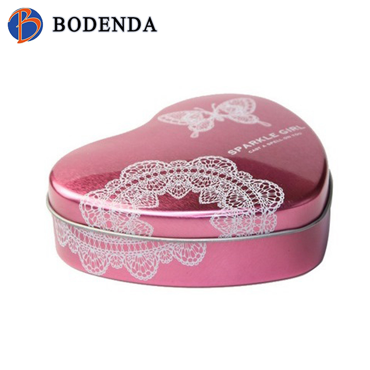 heart tin box gift packing