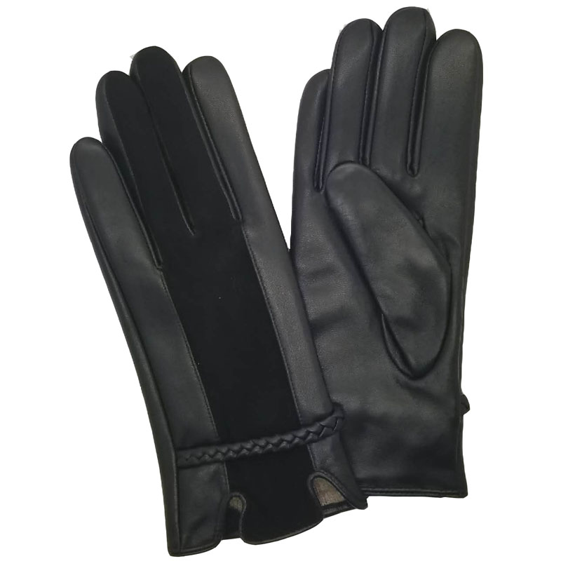 women's classical fashion sheepskin leather gloves