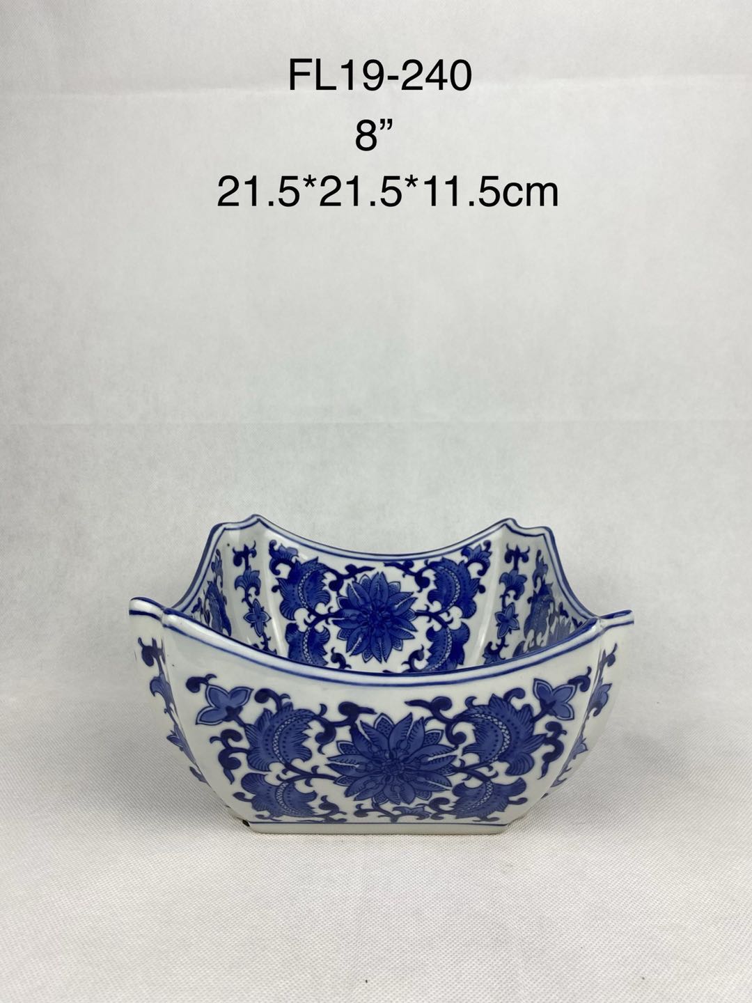 Blue and white ceramic bowl