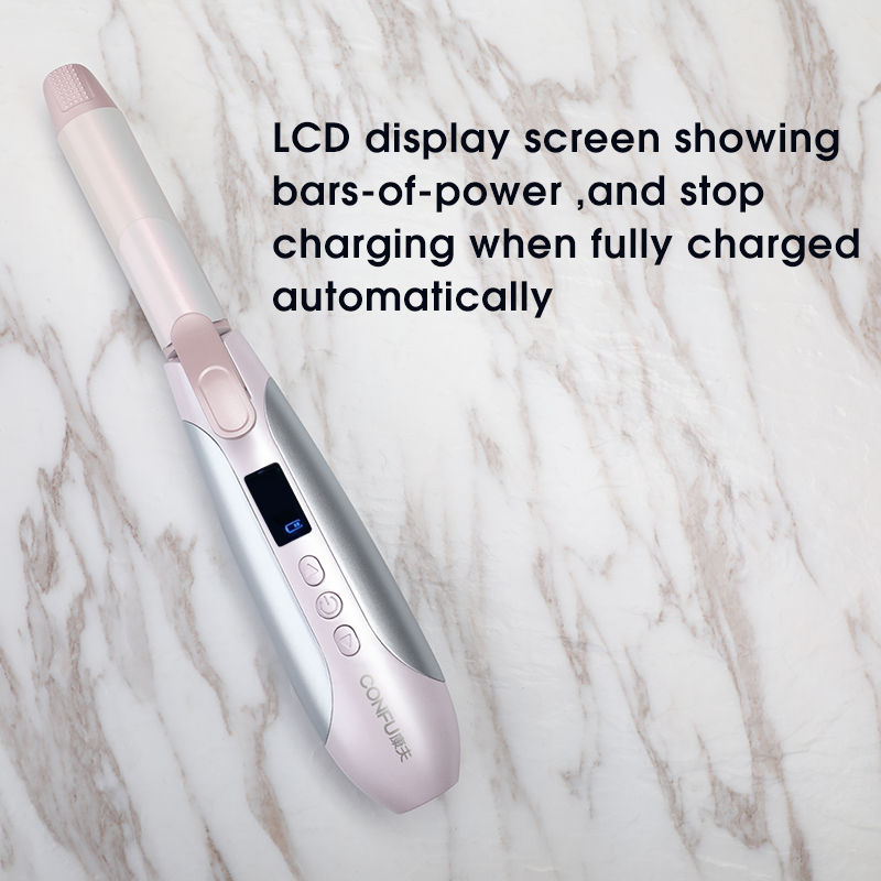 CONFU Wireless Reachargeable 2 in 1 Hair Straightener and Hair curler