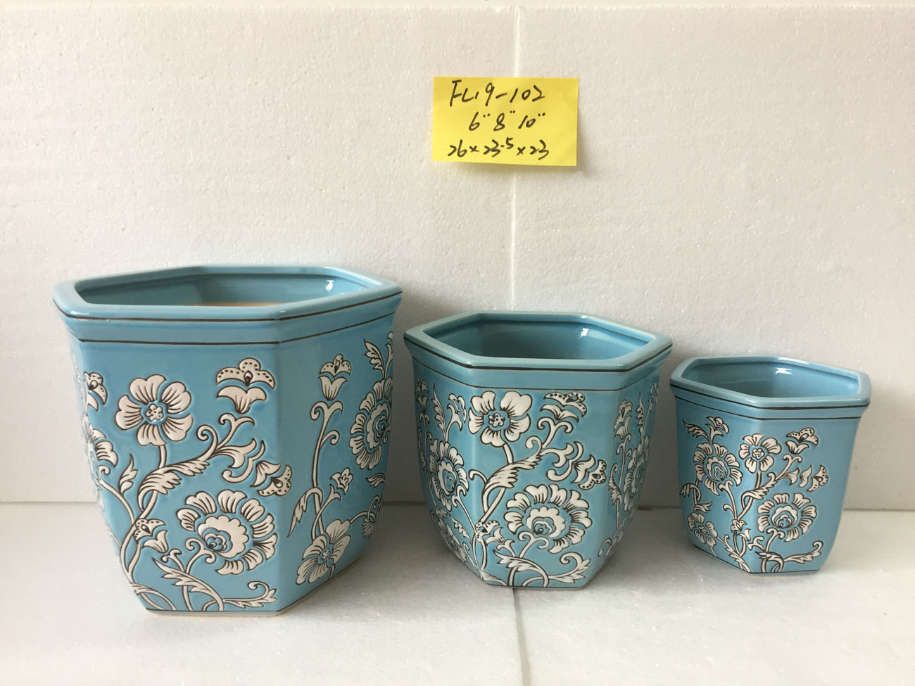 Hand-painted ceramic pot