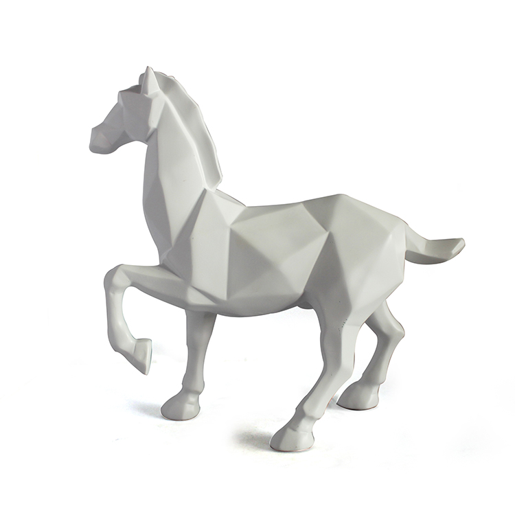Custom Unicorn 3D Horse Sculpture Resin Figurines For Home Decoration