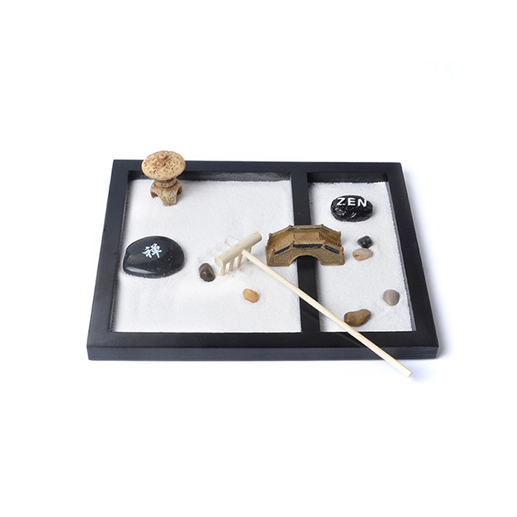Japanese Miniature Table Ornaments Zen Garden For Office