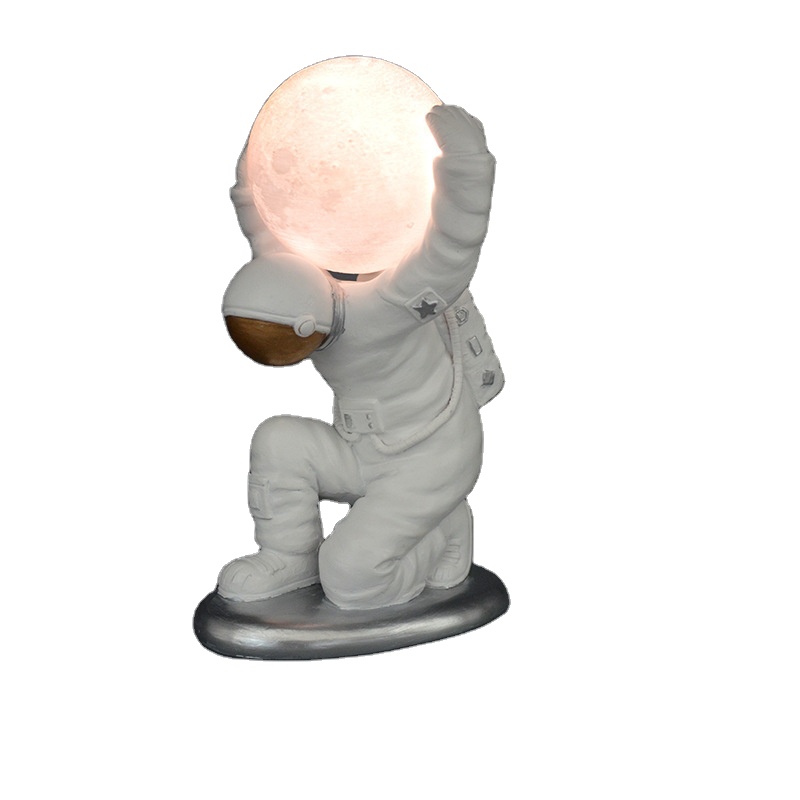 Resin Astronaut Figurine Night Light Decoration For Bedroom