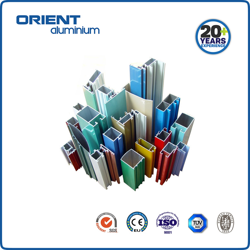 Architectural Aluminium Profiles Powder Coating Colors