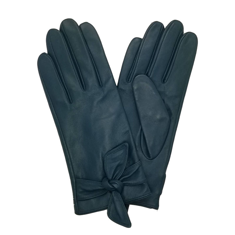 Women's classical fashion sheepskin leather gloves