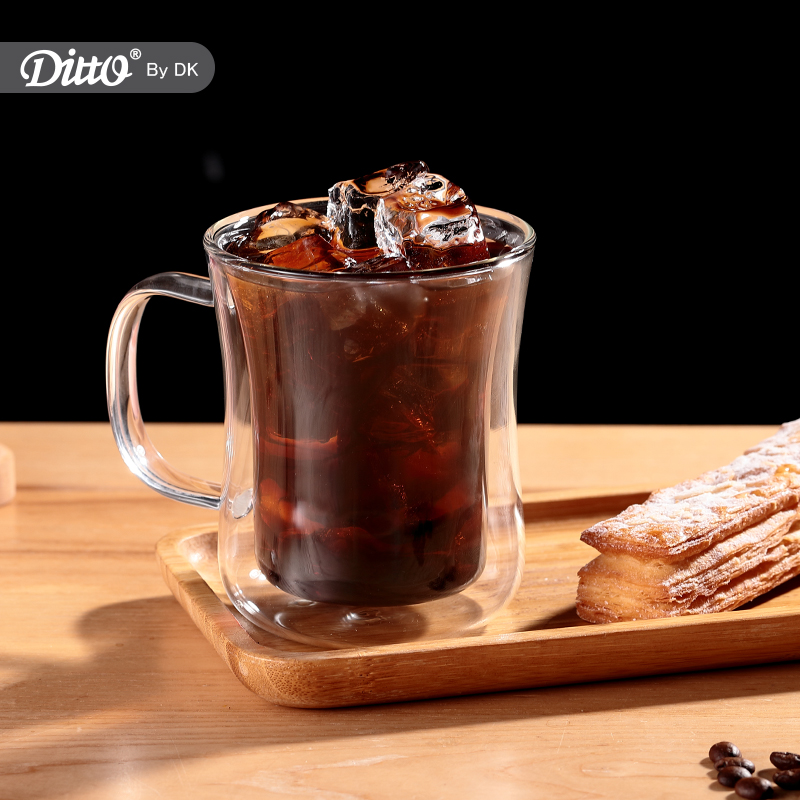 Classic Manufacture Home Coffee High Borosilicate Double Wall Glass Cup