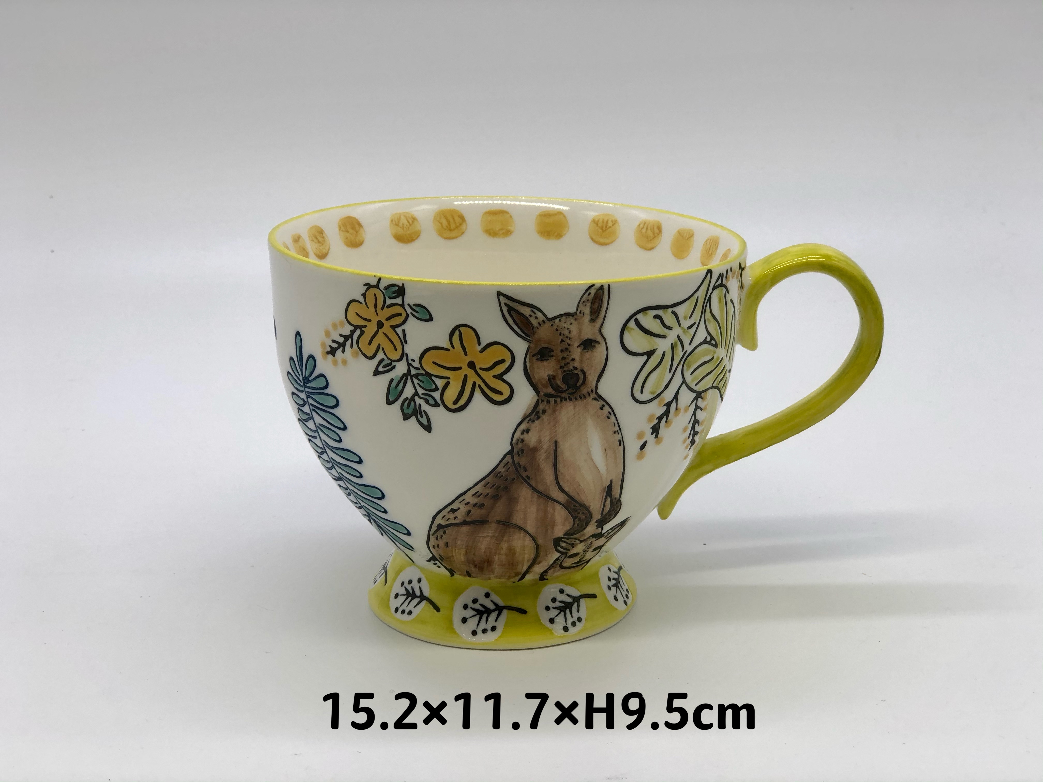 Underglazed Handpainted Coffee Cup