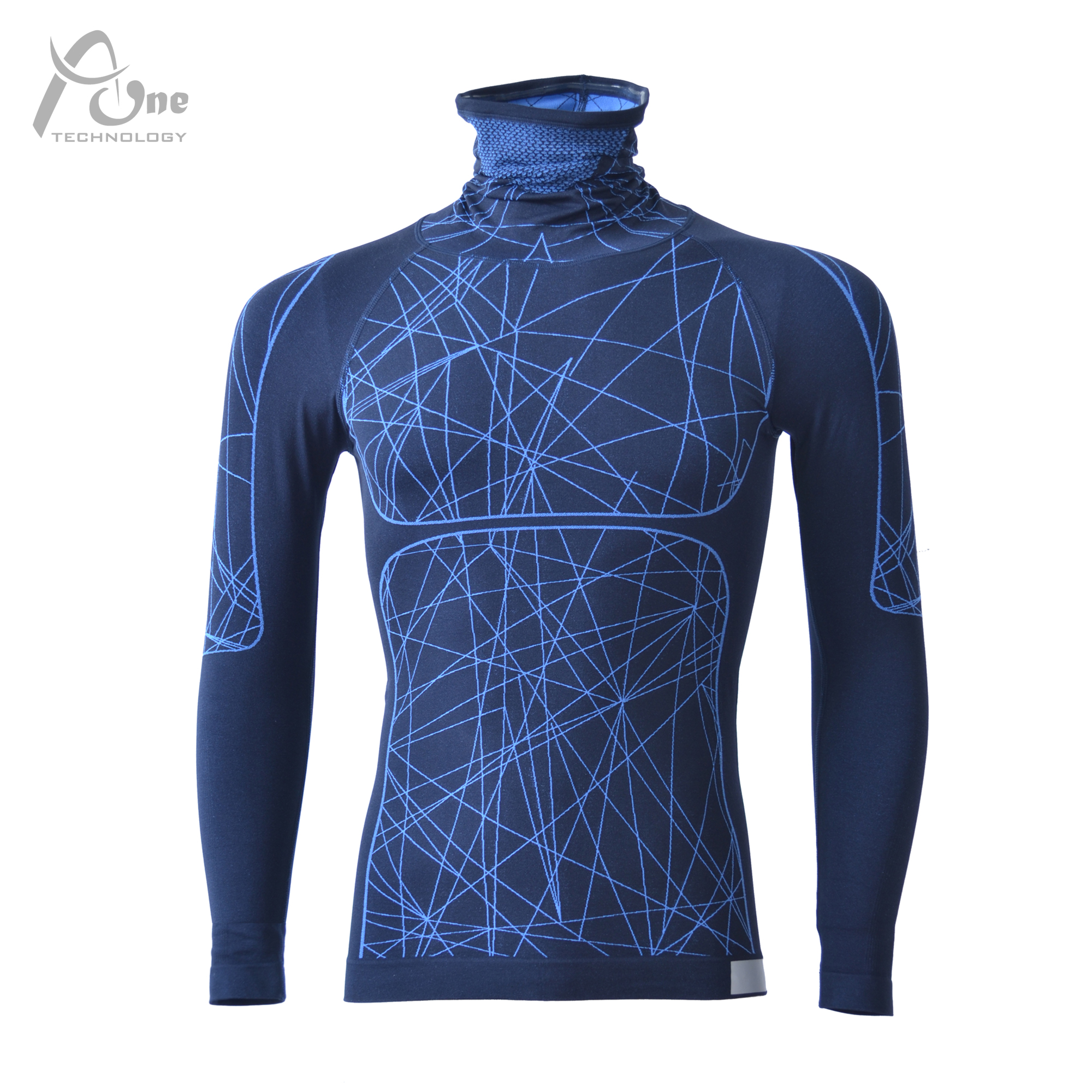 Mens long sleeves top with height collar