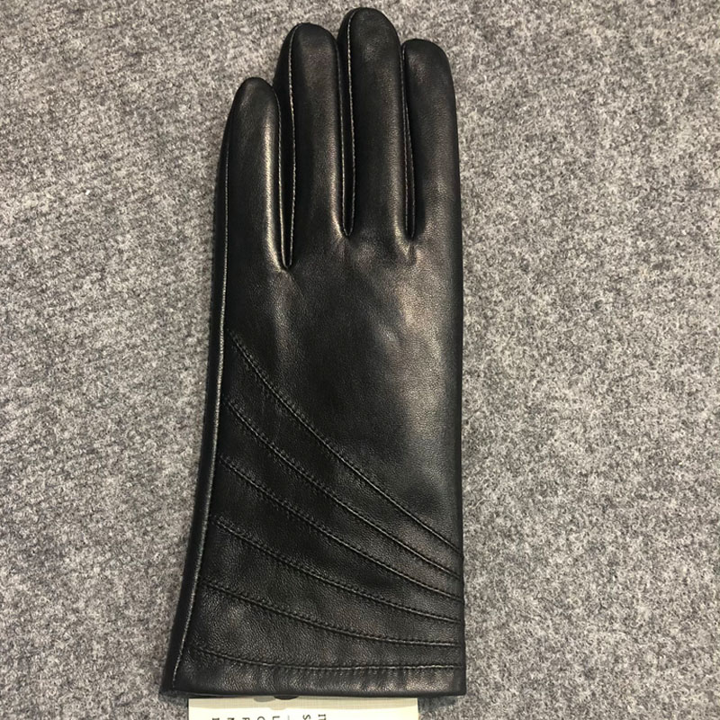 Women's classical fashion sheepskin leather gloves