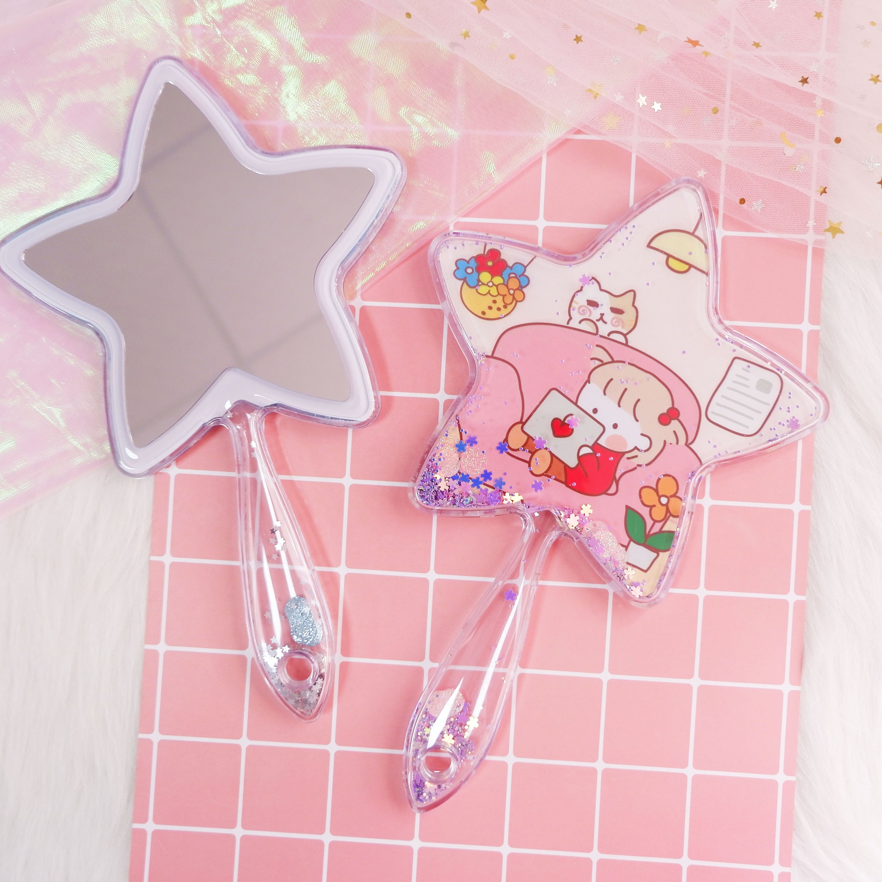 Star Make Up Hand Mirror
