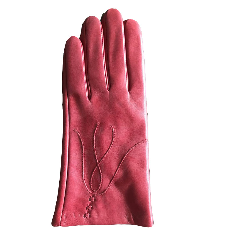 women's classical fashion sheepskin leather gloves